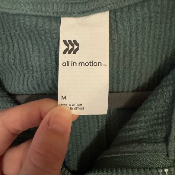 All in Motion Dark Teal Textured Jacket - Picture 3 of 6